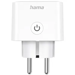 HAMA Smarte WLAN-Steckdose, Matter, sprach-/appgesteuert, Strommessgerät, 3.680W