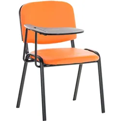 CLP Stuhl Ken mit Klapptisch Kunstleder   Farbe: orange
