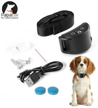 Uplifted Finds Paipaitek Dog Anti Barking Collar Waterproof Adjustable Dog Training Device black Pd259b