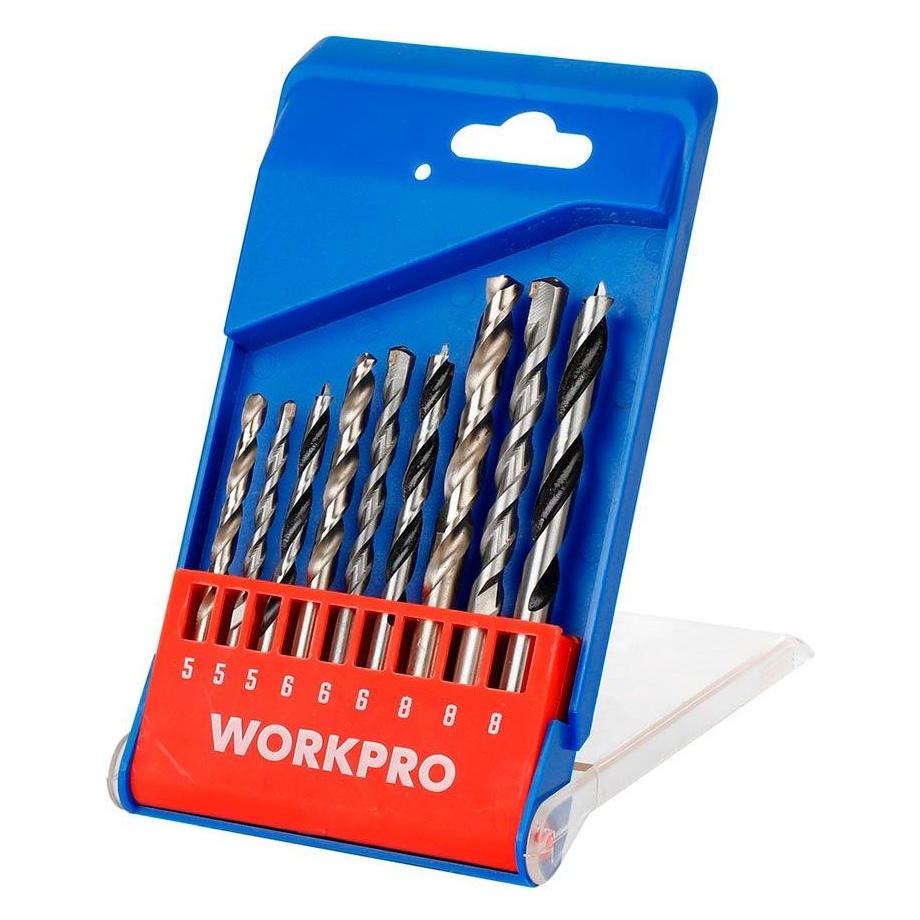 Workpro Mixed drill bits 3+3+3, ø5.00 - ø8.00 mm, 9 pieces set (66299708)