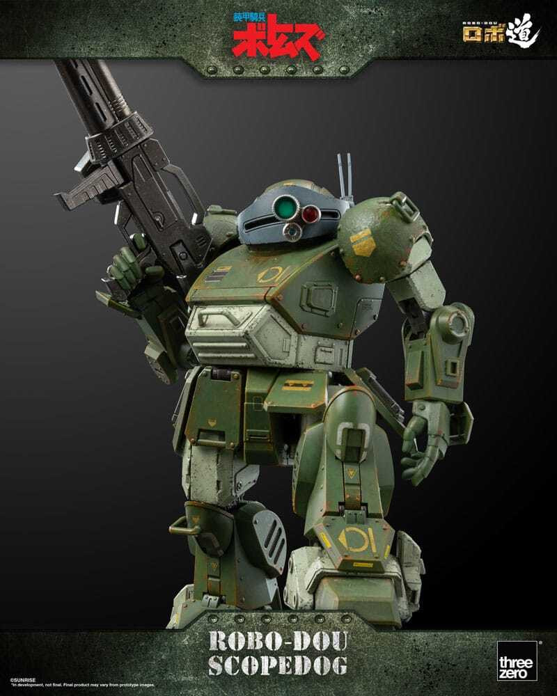 THREEZERO Gepantserde Troepen Votoms Robo-Dou actiefiguur Scopedog, 15 cm