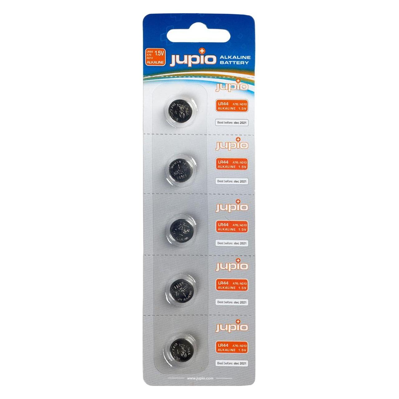 Jupio JCC-LR44 - Einwegbatterie - SR44 - Alkali - 1,5 V - 5 Stück(e) - Silber (5 Stk., SR44) (JCC-LR44)