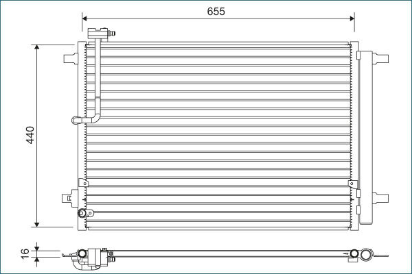 Valeo Kondensator, Klimaanlage 822633 Für Audi Bentley