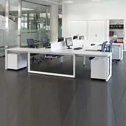 Team Schreibtisch Ital Plus mit Containern