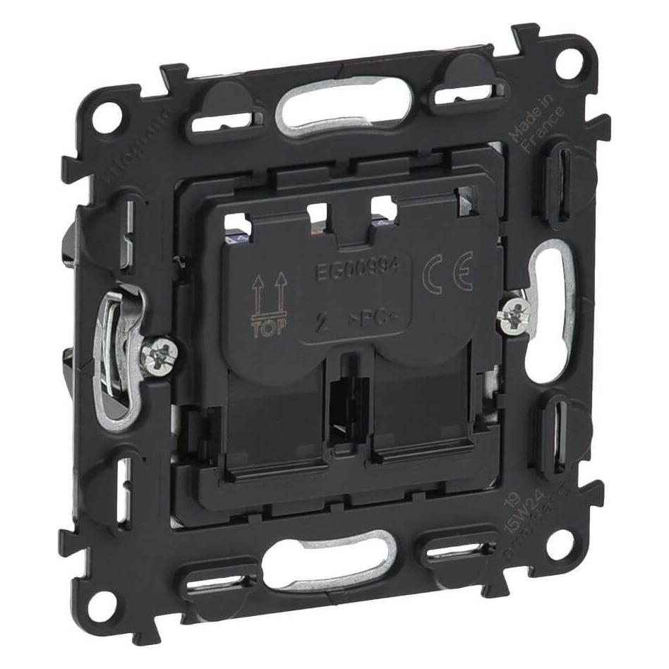 Legrand Valena Life Datendose 2xRJ45 geschirmt Kategorie 6 STP, weiss 753047 (753047)