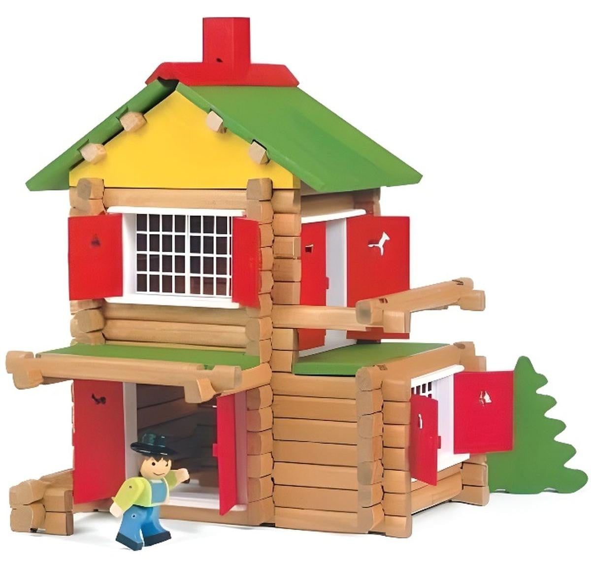 Jeujura My Wooden Chalet Bouwpakket - 135 stuks