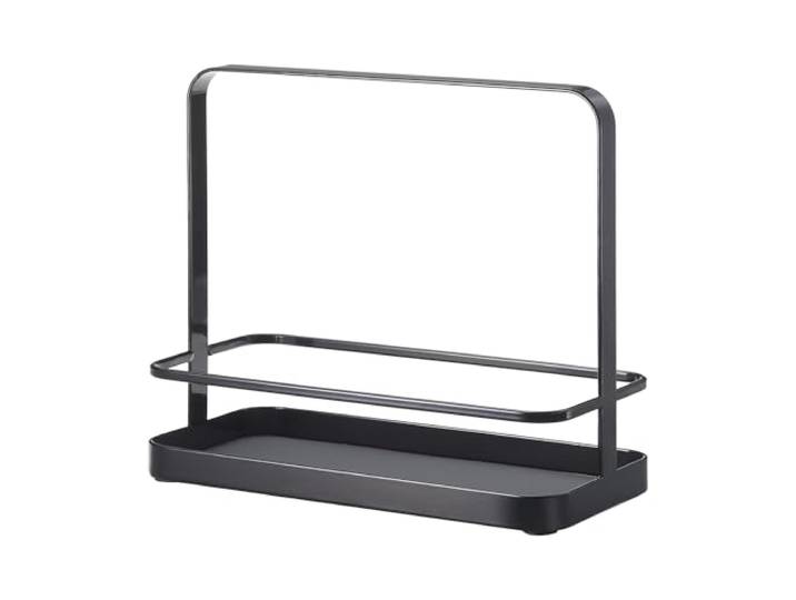 YAMAZAKI 2255 TOWER Support d'assaisonnement\, noir\, acier\, design minimaliste\, 21 x 10 x 18 cm (LxPxH)