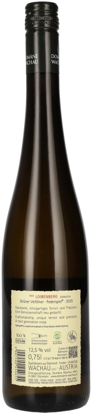 Domäne Wachau Grüner Veltliner Federspiel Loibenberg 2025 12,5% Vol. 0,75l