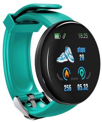 Inspired Finds D18 Smart Fitness Tracker Watch For Men And Women green
