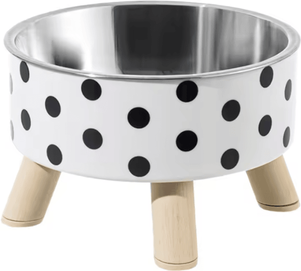 Inspire Curations DottiePaws Stainless Steel Pet Food & Water Bowl yuan Dian