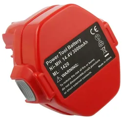 Avizar, Werkzeugakku + Ladegerät, Makita 1420 NiMH Akku 14,4V (14.40 V)