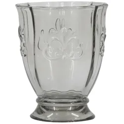 Chic Antique Trinkglas Saint-Émilion mit Muster, H10.5, Ø8.5 cm French grey