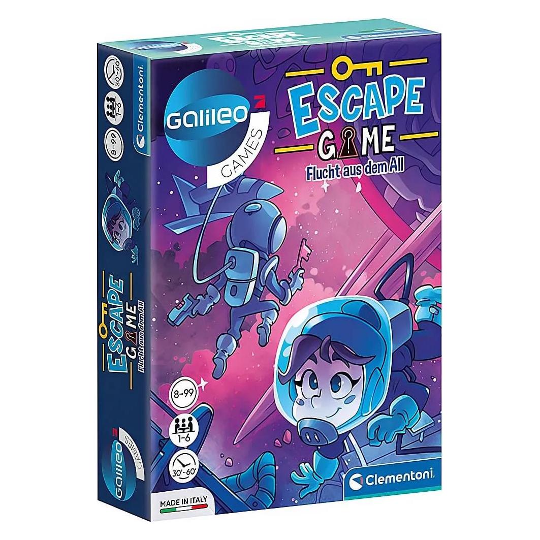 Clementoni Galileo Escape Game Flucht aus dem All (Deutsch, 1 - 6 Spieler) (59229)