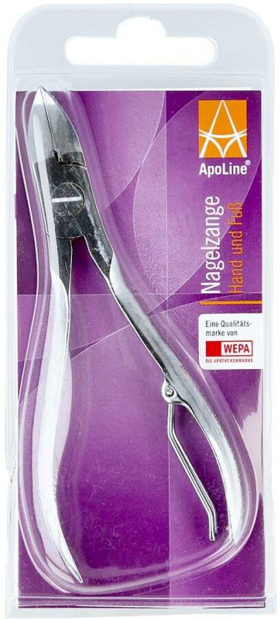 Apoline Nagelzange mit Drahtfeder 10 cm verchromt