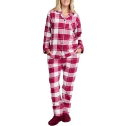 Damella Cotton Flannel Pyjamas Rot Baumwolle Large Damen