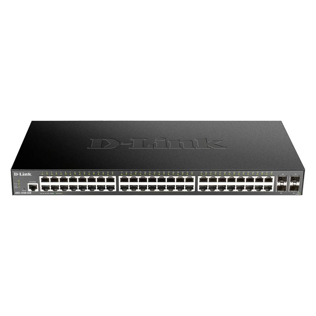 D-Link 52-PORT SMART MGD GB SWITCH 4X 10G (52 Ports) (DGS-1250-52X)