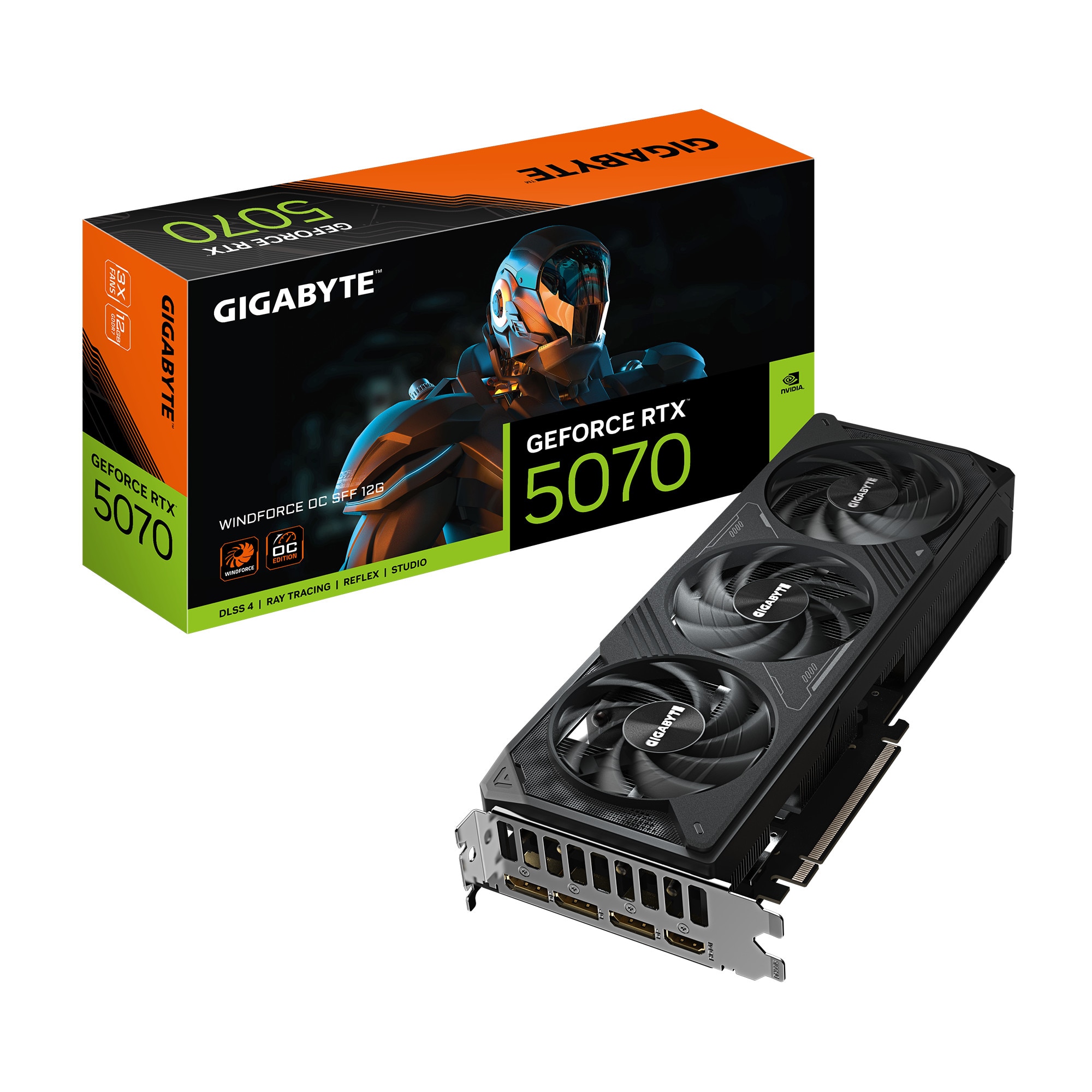 GIGABYTE GeForce RTX 5070 WINDFORCE OC Grafikkarte 12 GB