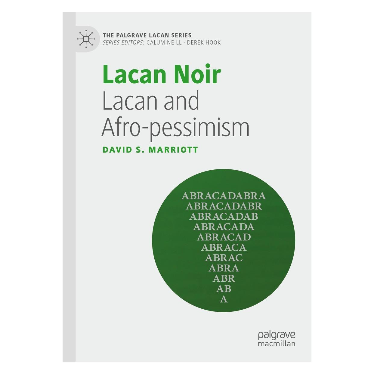 Springer Lacan Noir (Englisch, Hardcover, David S Marriott) (9783030749774)