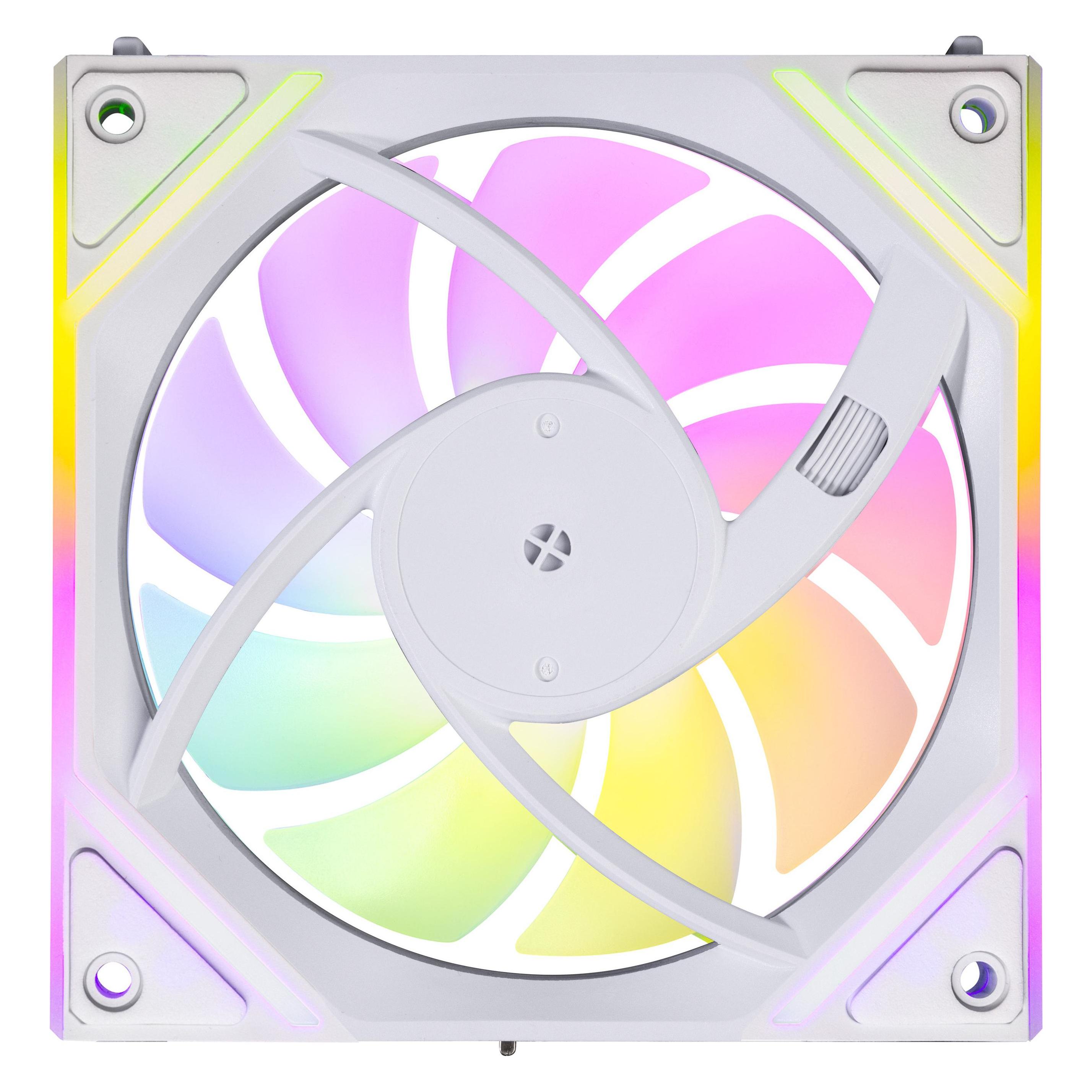 Blackstorm Luna MAG-INF ARGB PWM Reverse Fan, white, 120 mm (120 mm, 1x) (LUNA-MAGINF-120MM-WH-1PAC)