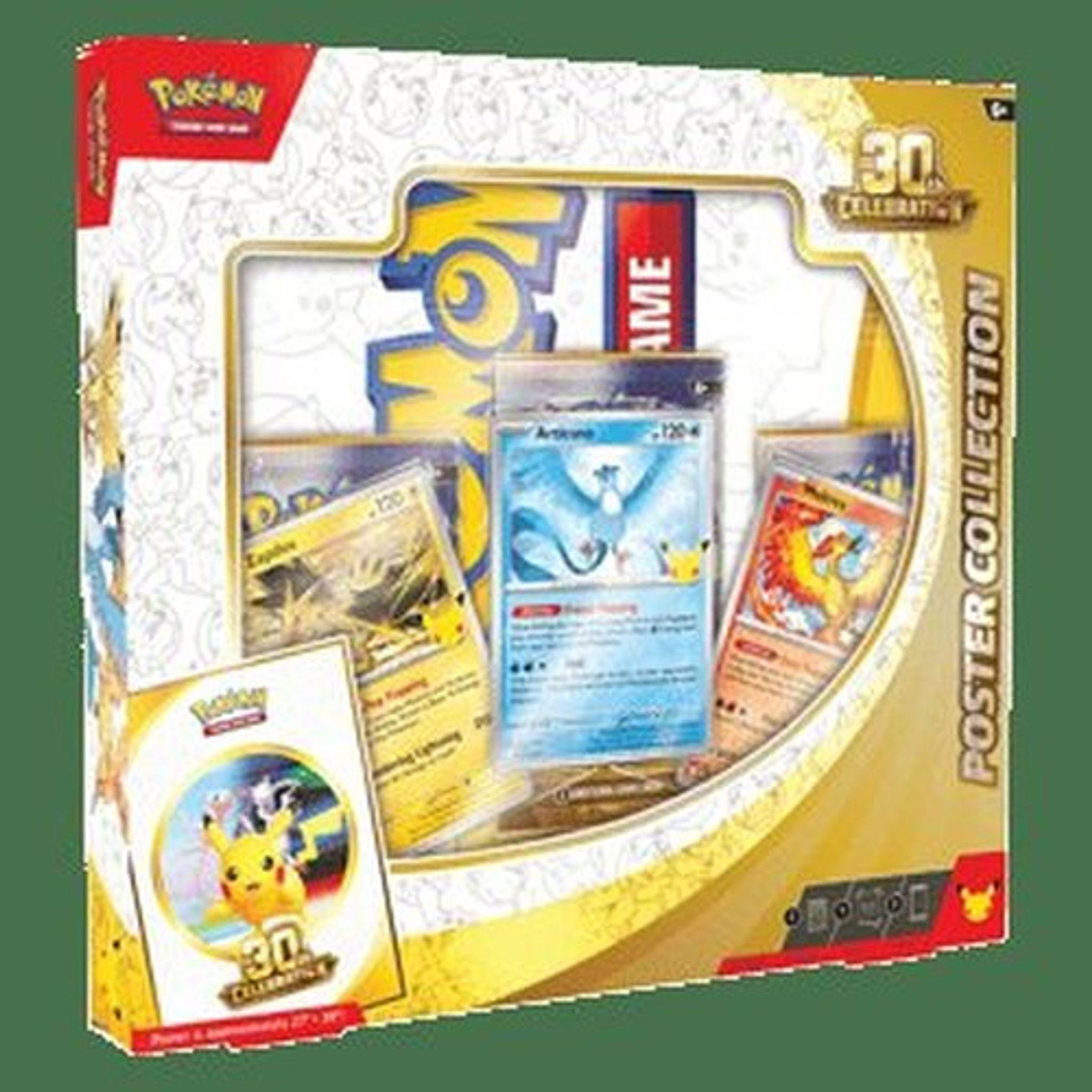 Pokémon TCG: 30e viering postercollectie van The Pokémon Company met 3 promotiekaarten, 1 poster en 3 boosters