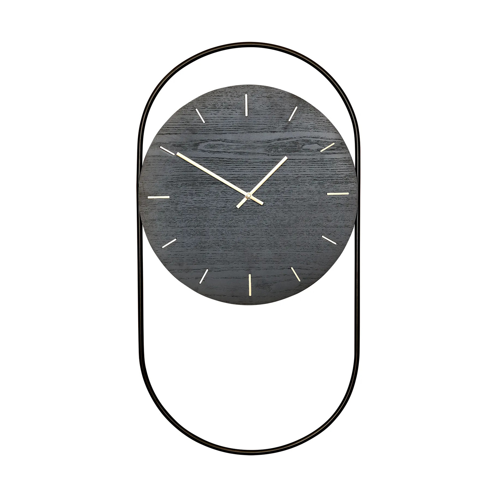 Andersen Furniture A-Wall wandklok Black-brass B: 41 cm, H: 76 cm