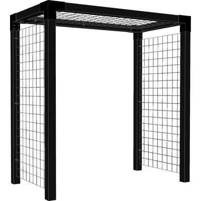 Pergola PLUS "Rosen", schwarz, B:108cm H:208cm T:198cm, Pergolen