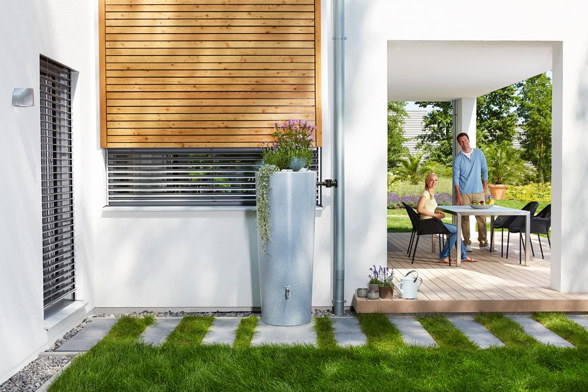 GRAFOTTOGMBH STONE 2in1 Regenspeicher 350 L silver 08429471