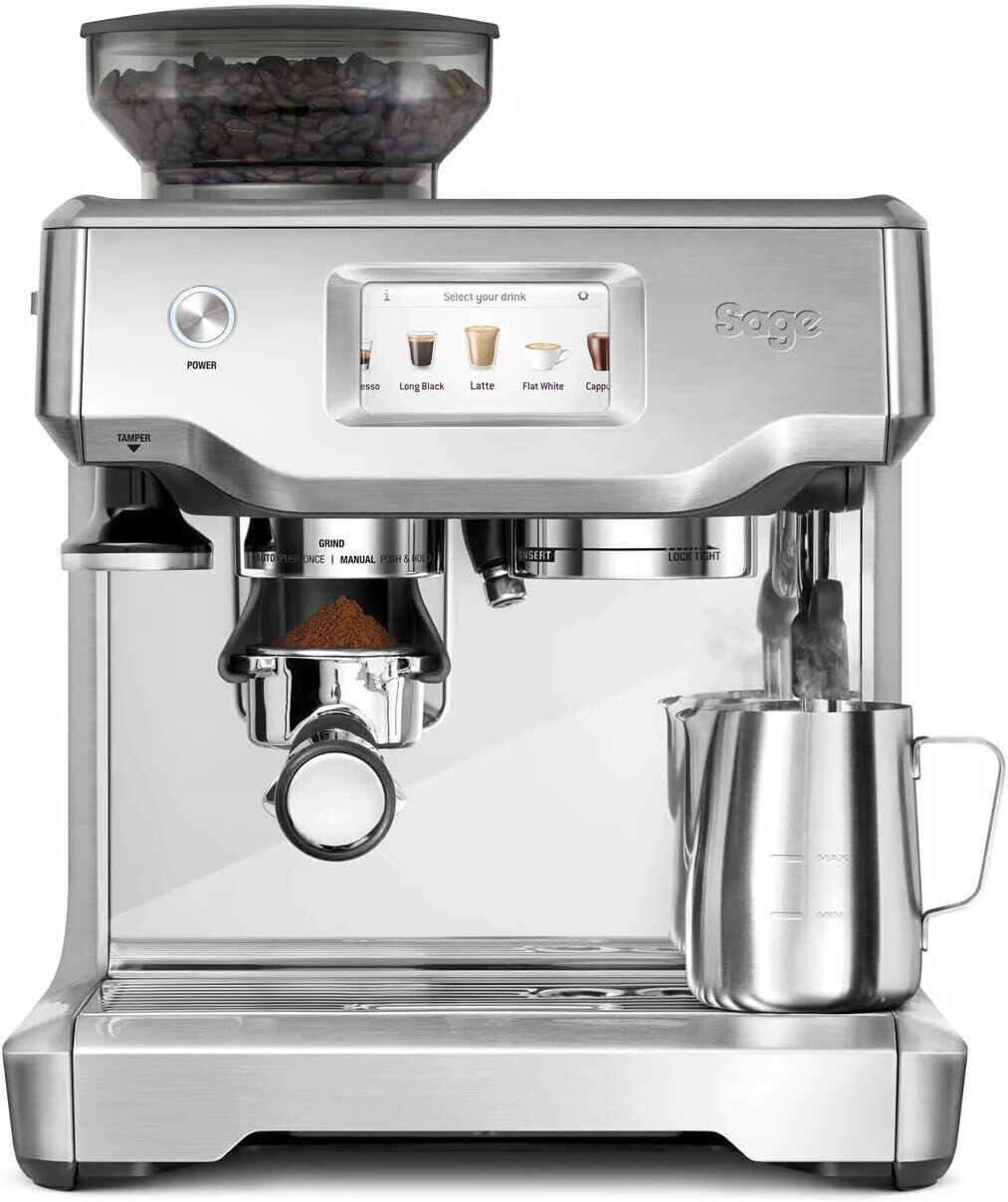 Sage SES880 The Barista Touch Espresso Coffee Machine   silver - Refurbished
