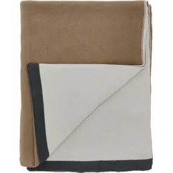 Impression Decke 130 x 170 cm braun-beige