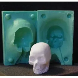Silikonform "Totenkopf mittel" 4cmx3,5cmx5,5cm