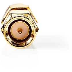 Nedis SMA Adapter - SMA-Stecker - SMA-Stecker - Vergoldet - 50 Ohm - Gerade - Kupfer - Gold - 2 Stück - Box