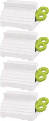 Inspire Curations Tube Squeezer Holder Manual Toothpaste And Hand Cream Dispenser For Lotion Cleanser And Cosmetic Tubes green 20pcs