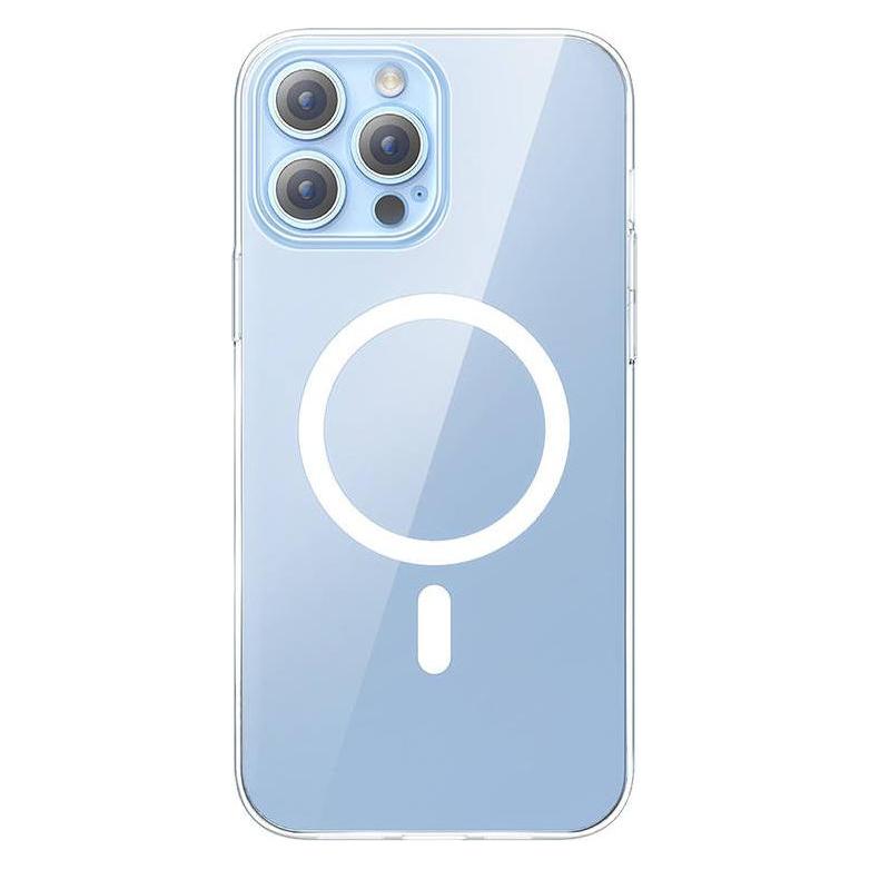 Baseus Phone case Magnetic Crystal Clear for iPhone 13 Pro (transparent) with all-tempered-glass scr (Apple iPhone 13 Pro) (ARSJ010702)