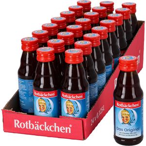 Rotbäckchen Vitamin-Shot das Original, mit Vitamin C & Eisen, ohne Zuckerzusatz, in Glasflaschen, 24x 125 ml