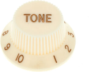 Harley Benton Parts Tone Poti Knob AWH Aged Weiß
