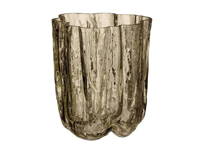 Kosta Boda Vase Crackle 12,1 cm Taupe