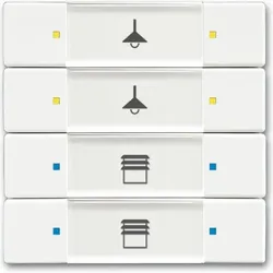 Busch-Jaeger Busch-Jäger Bedienelement, 4/8-fach Multifunktion/Farbkonzept 6127/02-884, Video Converter