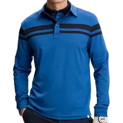 J.Lindeberg Golf Kenny LS Herren langarm Polo blau