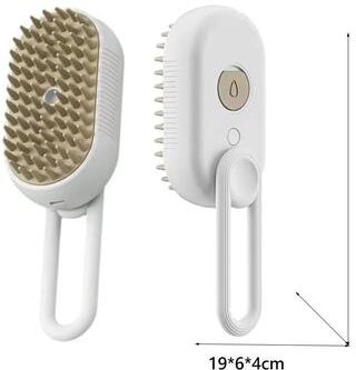 Inspired Finds Newest Multi Functional Pet Spray Comb Grooming Brush For Cats And Dogs light Coffee
