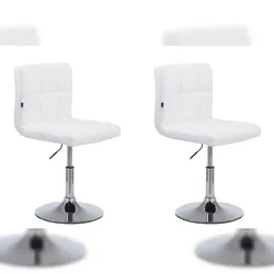 CLP 2er Set Lounger Palma V2 Kunstleder weiß