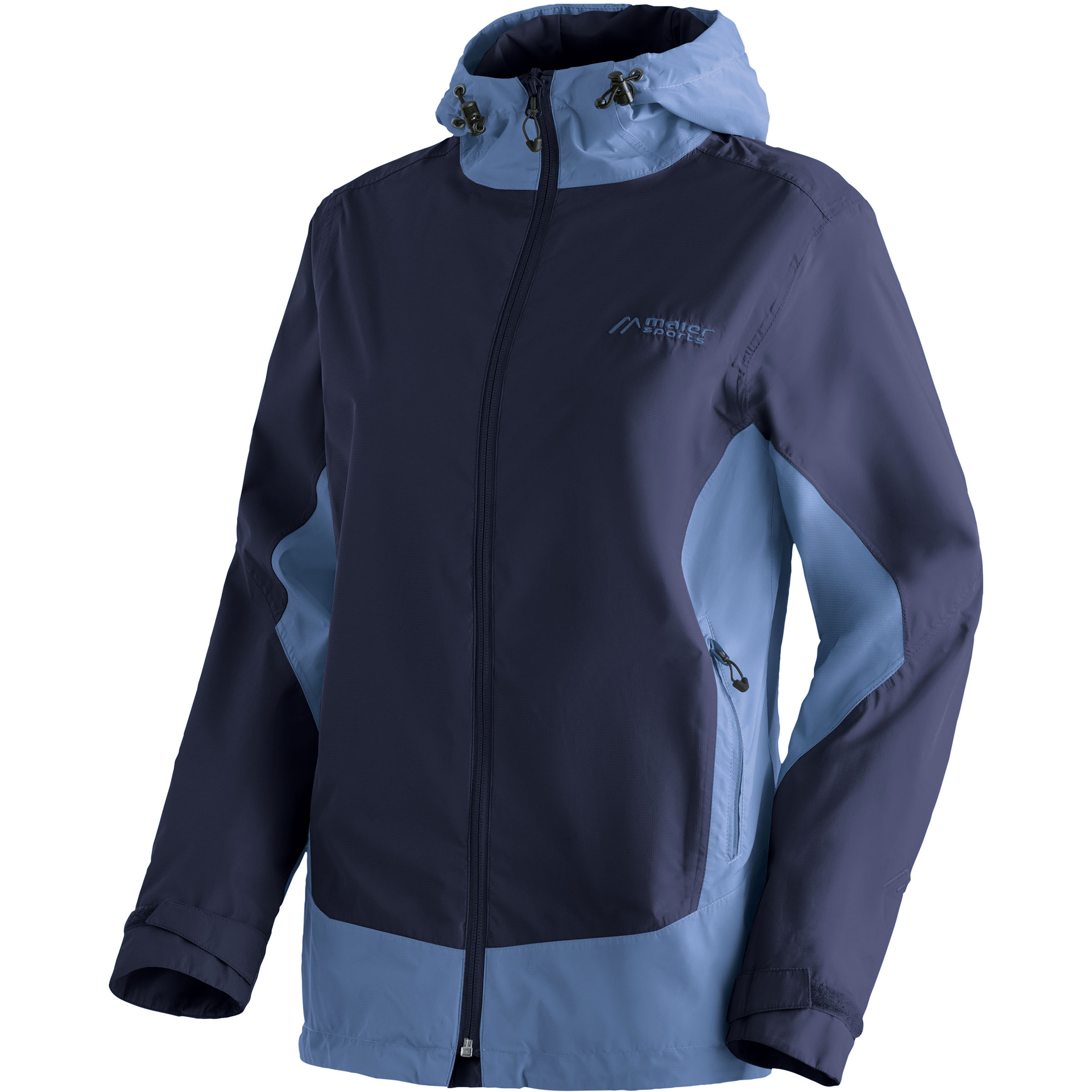 Maier Sports Brocken Damen Regenjacke blau Größe L Camping Wasserabweisend