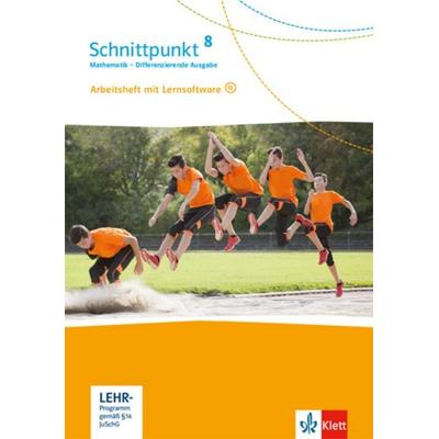 Schnittpunkt Mathematik 8. Differenzierende Ausgabe. Arbeitsheft mit Lösungsheft und Lernsoftware Klasse 8, Set von , Klett Schulbuchverlag,
