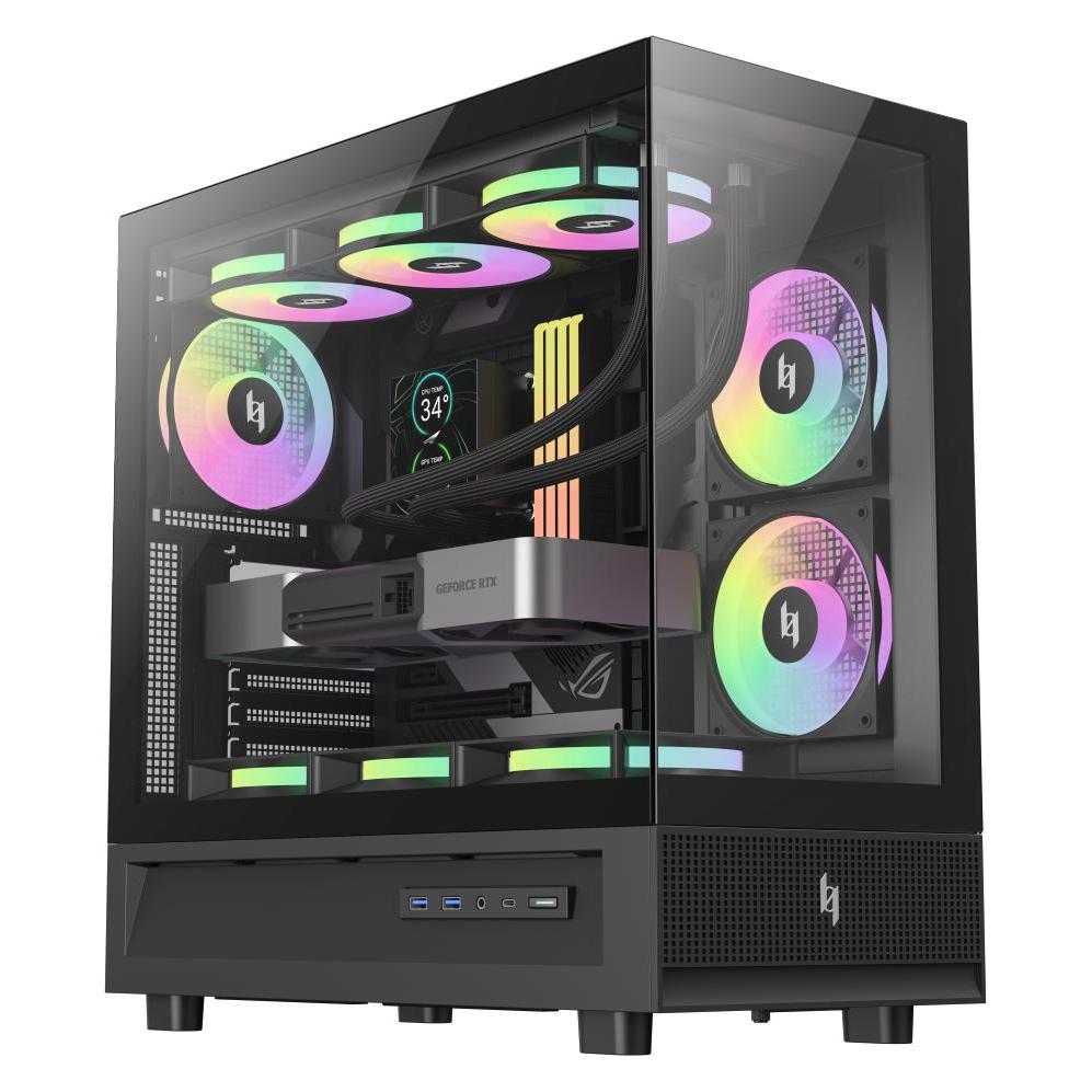 GameMax | Case | NEX C51 BK | ATX/BTF (ATX, mATX, Mini-ITX) (NEX C51 BK)