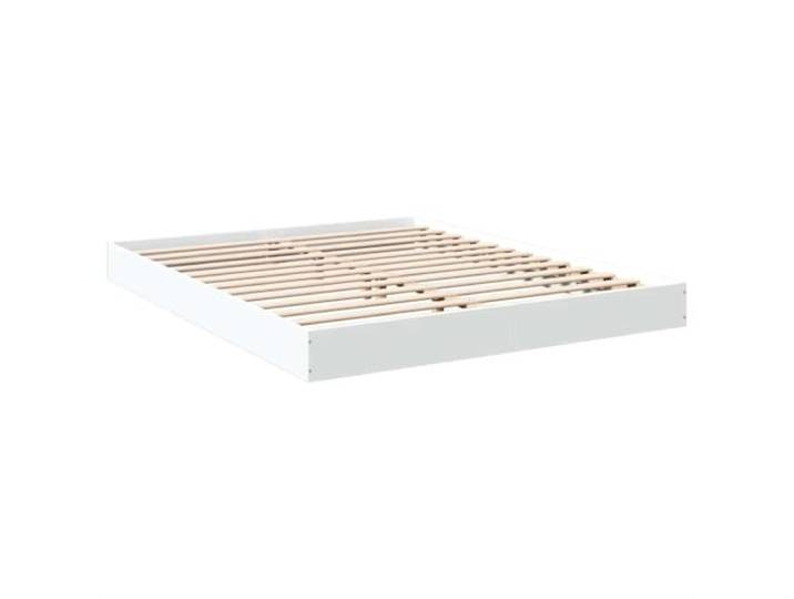 vidaXL Bettgestell Weiß 150x200 cm Holzwerkstoff