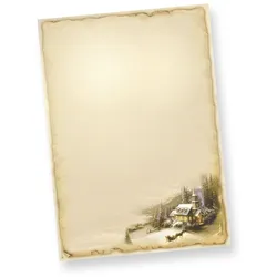 TATMOTIVE WINTERIDYLLE Weihnachtsbriefpapier (250 Blatt) Weihnachtliches Papier DIN A4 Briefpapier Weihnachten