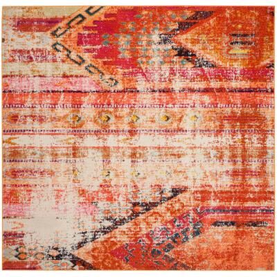 SAFAVIEH Monaco Lumturije Distressed Boho Rug