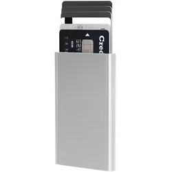 Mobiparts Cardprotector Aluminum with MagSafe Silver, Weiteres Smartphone Zubehör, Silber