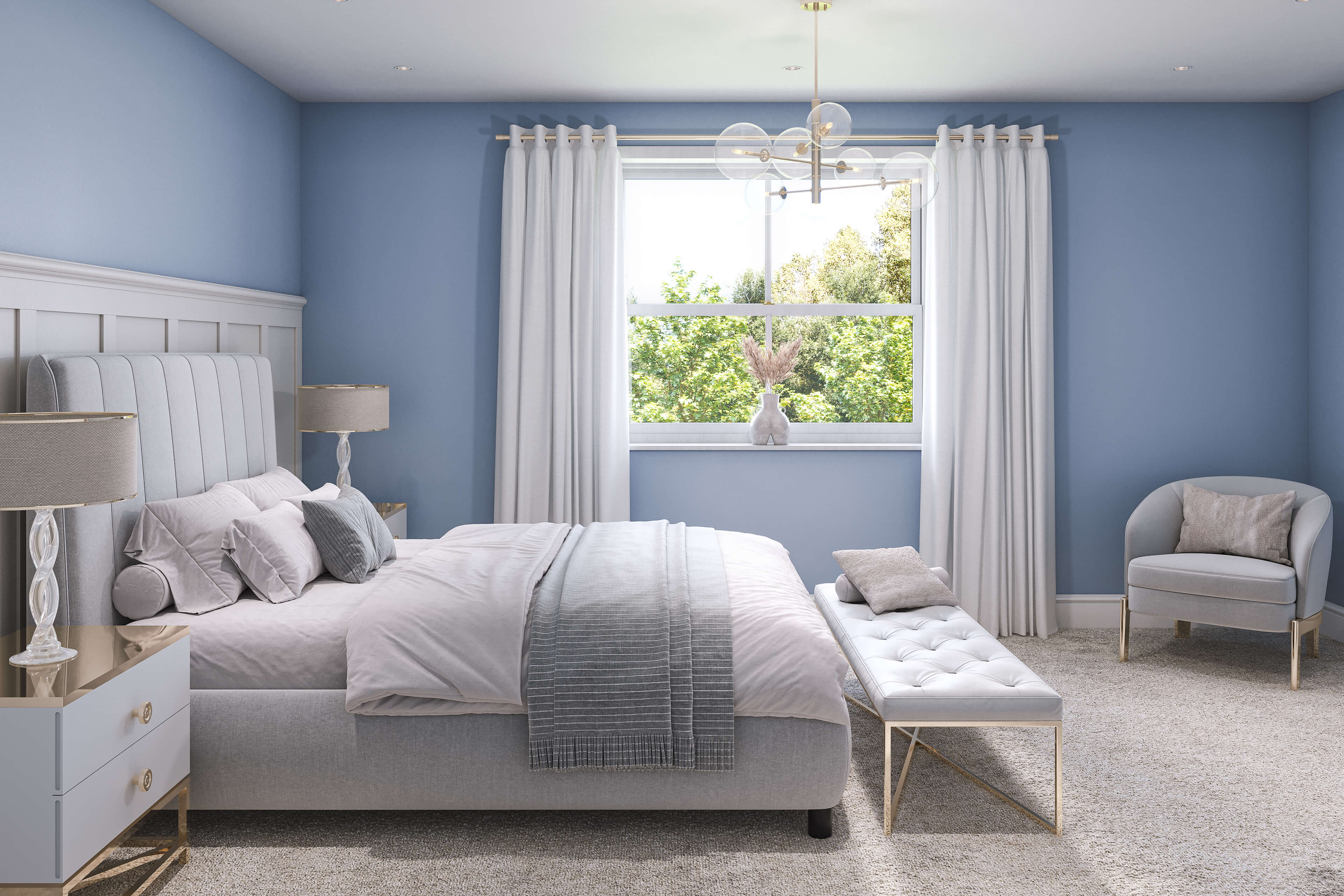 Hemway Peel and Stick Sample - Interior Paint - Denim