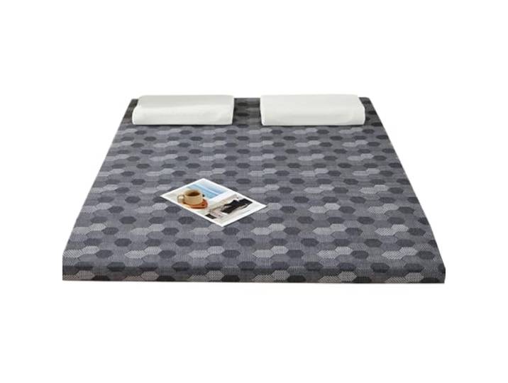 LDLCYCN Grey/5cm,200X270cm, Hochdichter Schaum Futon Matratze Pad Japanischer Futon Matratzentopper Traditionelle Bodenmattratze Topper Tatami-Matte Schlafbett Pad Für Schlafsaal Camping