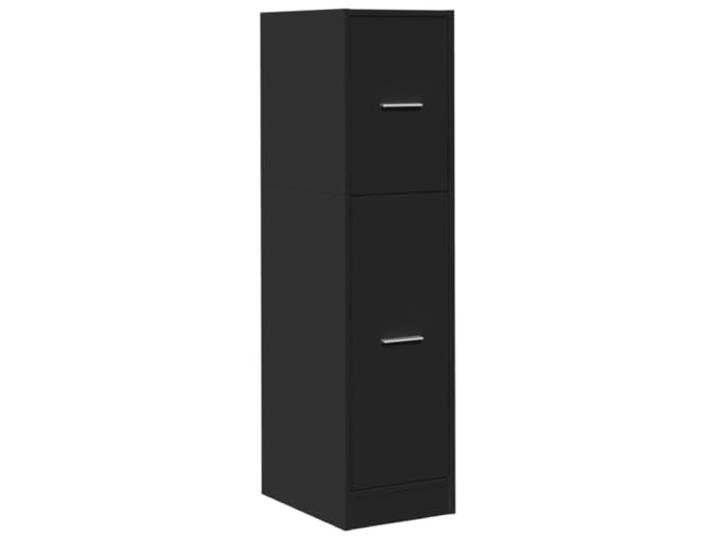 vidaXL Apothekerschrank Schwarz 30x41x118 cm Holzwerkstoff